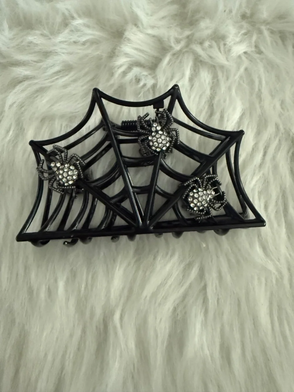 Piper K Black Spider Web Hair Clip